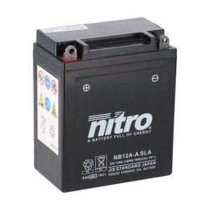 Nitro sealed AGM gel battery YB12-A-A SLA inkl. 7,50 Euro Batteriepfand
