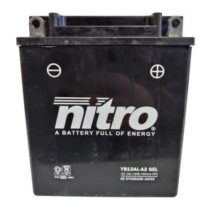 Nitro sealed AGM gel battery YB12AL-A2 SLA inkl. 7,50 Euro Batteriepfand
