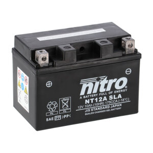 Nitro sealed AGM gel battery NT12A SLA inkl. 7,50 Euro Batteriepfand