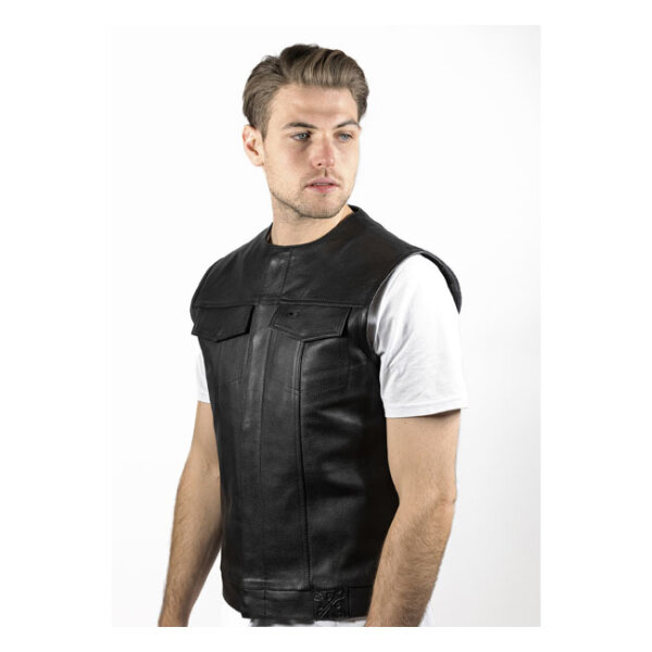 John Doe MC Outlaw leather vest black Size 5XL
