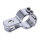 3-piece clamp 1-1/4". Chrome steel