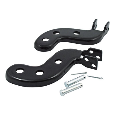 Passenger foot peg bracket kit. Black