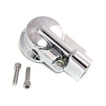 Oil filter mount bracket kit. Chrome
