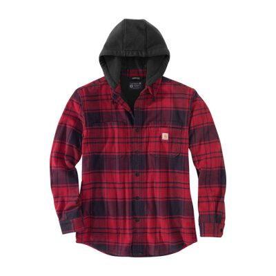 Carhartt Flannel hooded shirt oxblood Size L