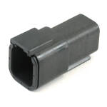 NAMZ, Deutsch DTM connector. Black, receptacle, 6-pins
