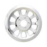 Pulley cover, Holes 66T. Chrome