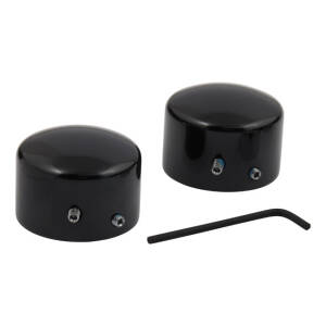 Front axle nut cover kit. Black