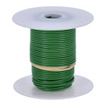 Wire on spool, 18 gauge. 100 ft. Green