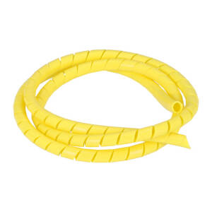 Spiral wrap, wiring loom. 1/2" dia. Yellow