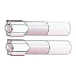 Connectors, Slide-On terminal, crimp/shrink. Red, 1/4"