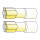 Connectors, Slide-On terminal, crimp/shrink. Yellow, 1/4"