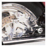 PM, Rear 4-p caliper bracket, 11.5". Chrome