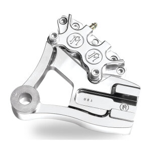PM, Rear 4-p caliper bracket, 11.5". Chrome