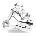 PM, Rear 4-p caliper bracket, 11.5". Chrome