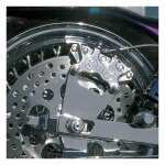 PM, rear 4-p caliper bracket, 11.5". Chrome