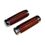Riverside, Bakelite® retro handlebar grip set. Chrome