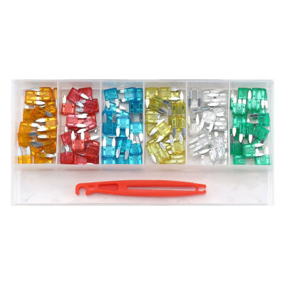 Sonic, mini fuses assortment box, with puller. 121-piece