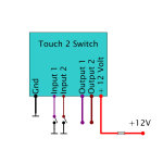 Axel Joost Elektronik, Touch 2 Switch. 2 channel relay