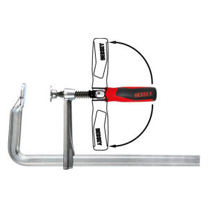 Bessey, Steel GZ Screw Clamps with 90deg foldable handle