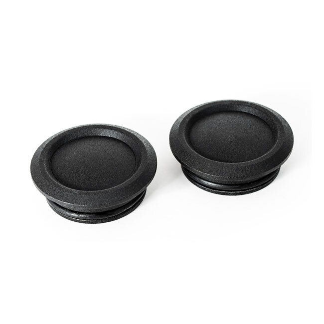 Killer Custom, Sportster S swingarm axle cover set. Black