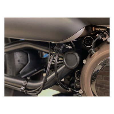 Killer Custom, Sportster S swingarm axle cover set. Black
