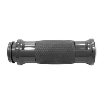 Avon, Air Gel handlebar grip set. Black anodized