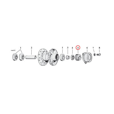 Lock nut, wheel bearing