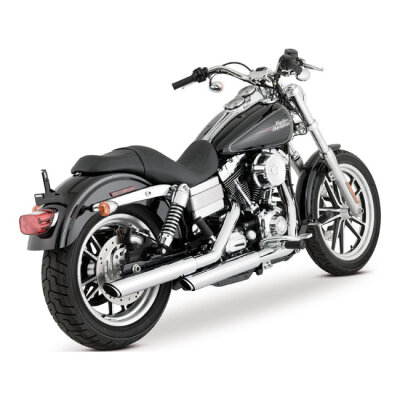 Vance & Hines, 3" Twin Slash slip-on PCX mufflers. Chrome