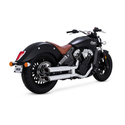 Vance & Hines Twin slash 3" slip-ons chrome