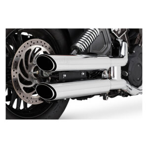 Vance & Hines Twin slash 3" slip-ons chrome
