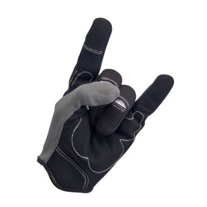 Biltwell Moto gloves grey/black Size 2XL