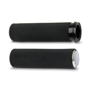 Arlen Ness, knurled Fusion grips. Chrome
