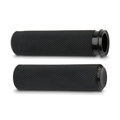 Arlen Ness, knurled Fusion grips. Black