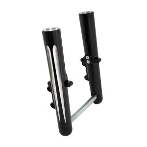 Arlen Ness, 49mm hot legs dual disc deep cut, black