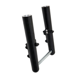 Arlen Ness, 49mm hot legs dual disc smooth, black