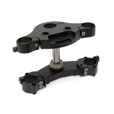 Arlen Ness, KO 7° raked triple trees. Black