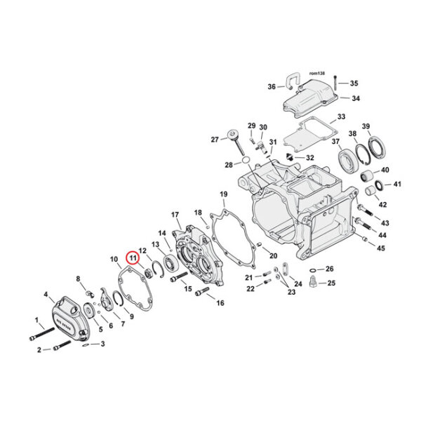 JIMS hex nut, mainshaft & countershaft
