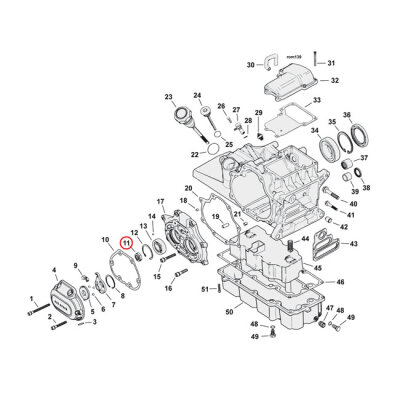 JIMS hex nut, mainshaft & countershaft