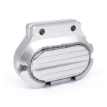 JIMS, handcrafted billet transmission end cover. Chrome