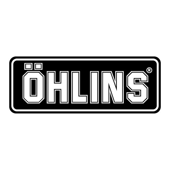 Öhlins Logo sticker black/white medium