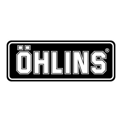Öhlins Logo sticker black/white medium