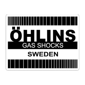 Öhlins Retro sticker black