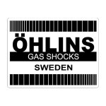 Öhlins Retro sticker black