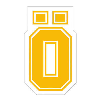 Öhlins Ö sticker yellow large