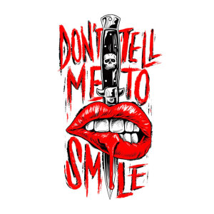 Lethal Threat No smiles sticker