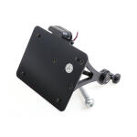 Cult-Werk, side mount license plate bracket, black. Switzerl