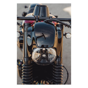 Cult-Werk, upper fork tube covers. Long. Black