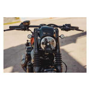 Cult-Werk, 6-piece fork tube cover kit. Long. Black