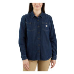 Carhartt Midweight female denim shirt Size XS