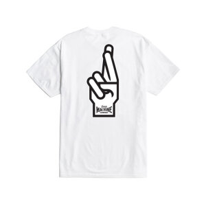 Loser Machine Good luck fingers t-shirt white Size L